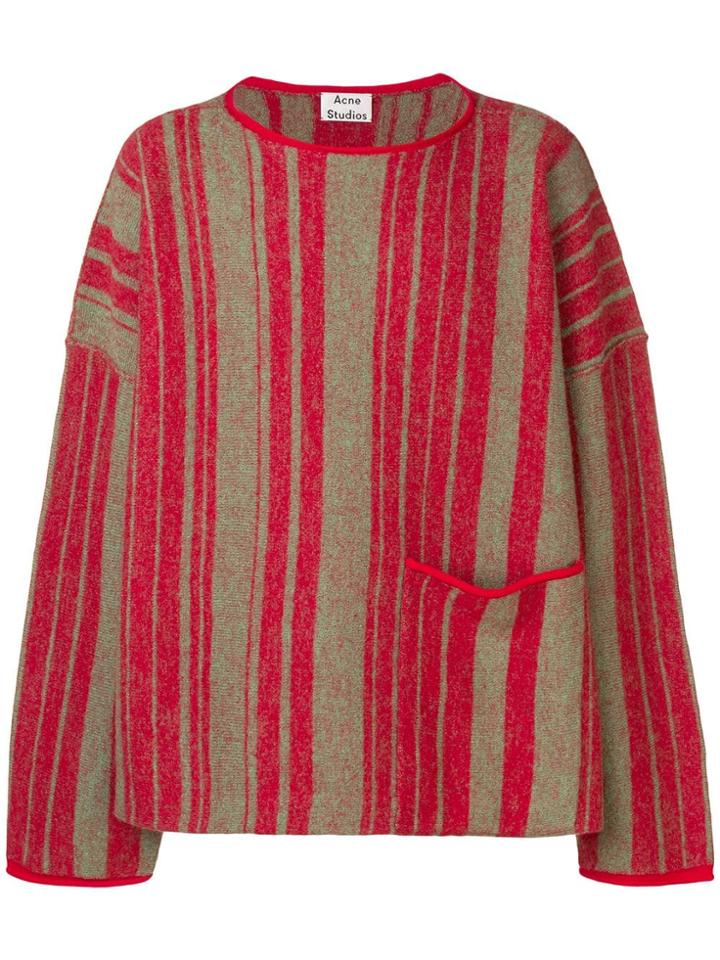 Acne Studios Boat Neck Sweater - Red