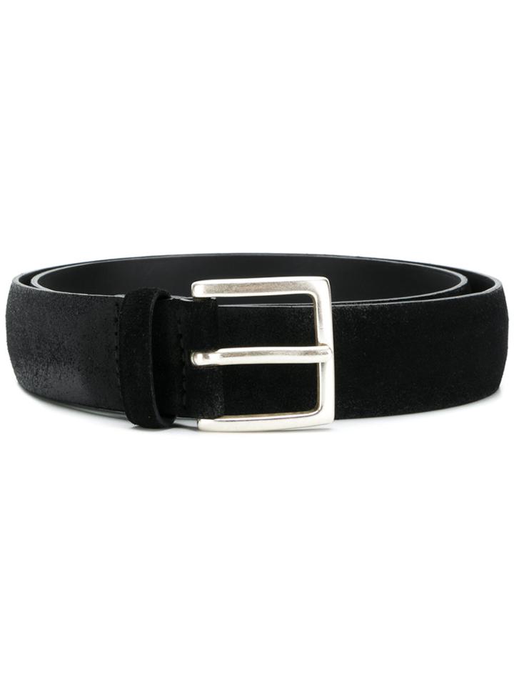 Orciani Lightly Distressed Medium-width Belt - Black