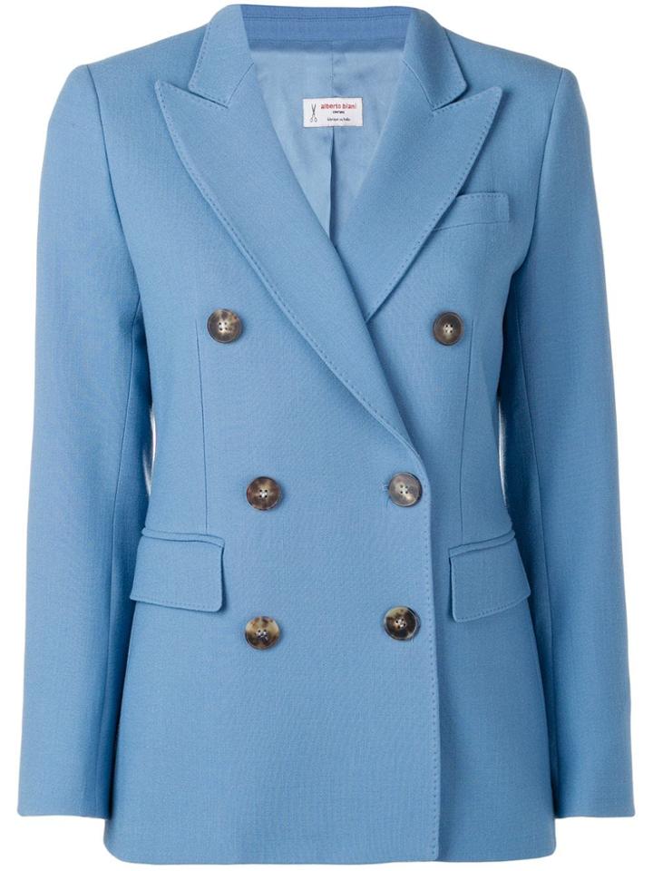 Alberto Biani Classic Double-breasted Blazer - Blue