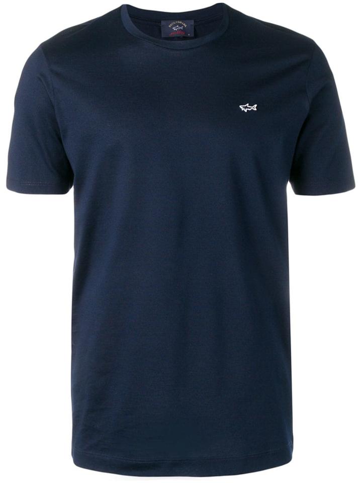 Paul & Shark Contrast Logo T-shirt - Blue
