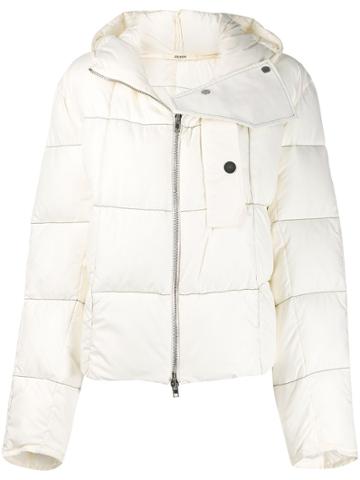 Zilver Short Puffer Jacket - White