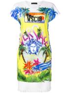 Versace Printed Medusa T-shirt Dress - Multicolour