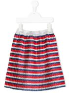 Gucci Kids - Striped Skirt - Kids - Silk/cotton/viscose/metallized Polyester - 5 Yrs, Red