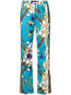 P.a.r.o.s.h. Printed Trousers - Blue