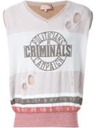 Vivienne Westwood Gold Label 'criminals' Top, Adult Unisex, Size: Medium, Brown, Silk/cotton