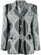 Jean Paul Gaultier Vintage Jacquard Blazer - Black