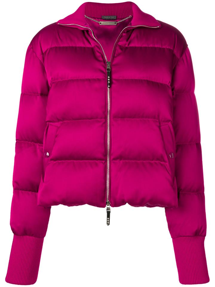 Alexander Mcqueen Padded Zip-up Jacket - Pink & Purple