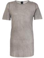 10sei0otto Sheer Half Sleeve T-shirt - Grey