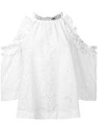 Msgm Cut-out Shoulders Blouse - White