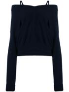 Maison Margiela V-neck Jumper - Blue