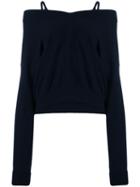 Maison Margiela V-neck Jumper - Blue