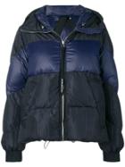 Sport Max Code Hooded Feather Down Jacket - Blue