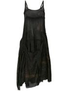 Rundholz Printed Asymmetric Dress - Brown