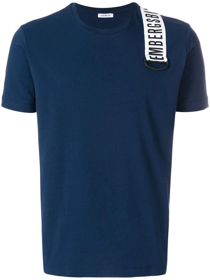 Dirk Bikkembergs Logo Patch T-shirt - Blue
