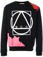 Mcq Alexander Mcqueen Abstract Glyph Icon Print Sweatshirt, Men's, Size: Large, Black, Cotton