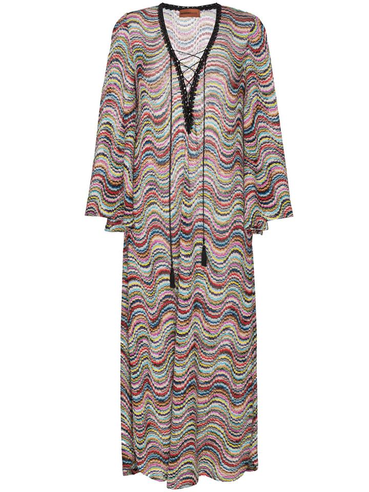 Missoni Lamé Wave Long Beach Dress - Multicolour