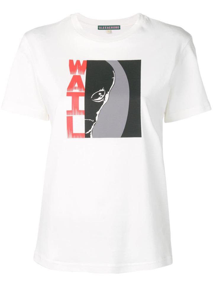 Alexa Chung Printed Crewneck T-shirt - White