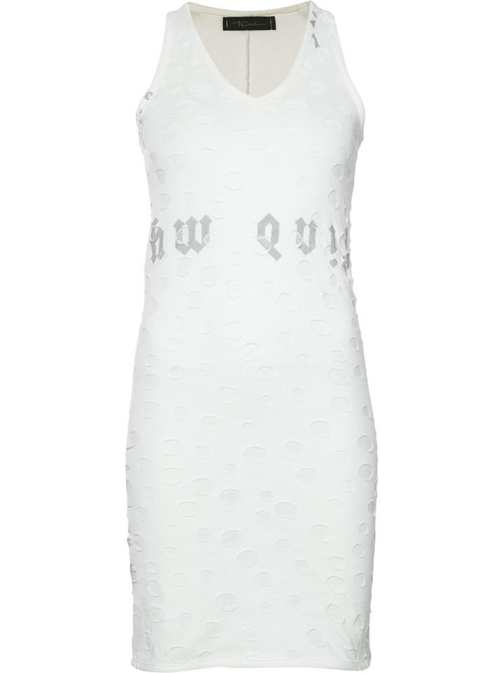 Area Di Barbara Bologna - 'words' Tank Top - Women - Cotton - L, Women's, White, Cotton