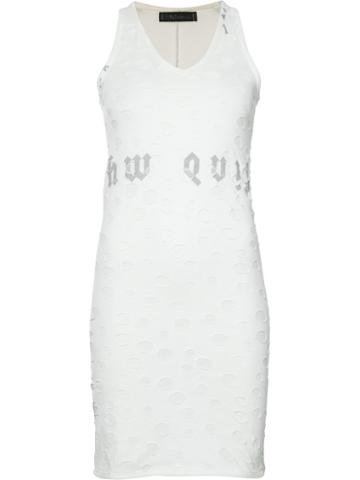 Area Di Barbara Bologna - 'words' Tank Top - Women - Cotton - L, Women's, White, Cotton