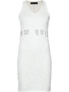 Area Di Barbara Bologna - 'words' Tank Top - Women - Cotton - L, Women's, White, Cotton