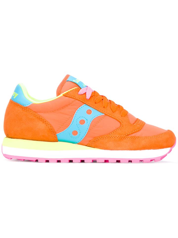 Saucony Panel Lace-up Sneakers - Yellow & Orange