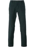 Incotex Slim Fit Trousers, Men's, Size: 36, Green, Cotton
