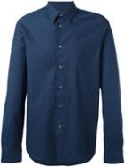 Ps By Paul Smith Jacquard Roll Sleeve Shirt, Men's, Size: Large, Blue, Cotton
