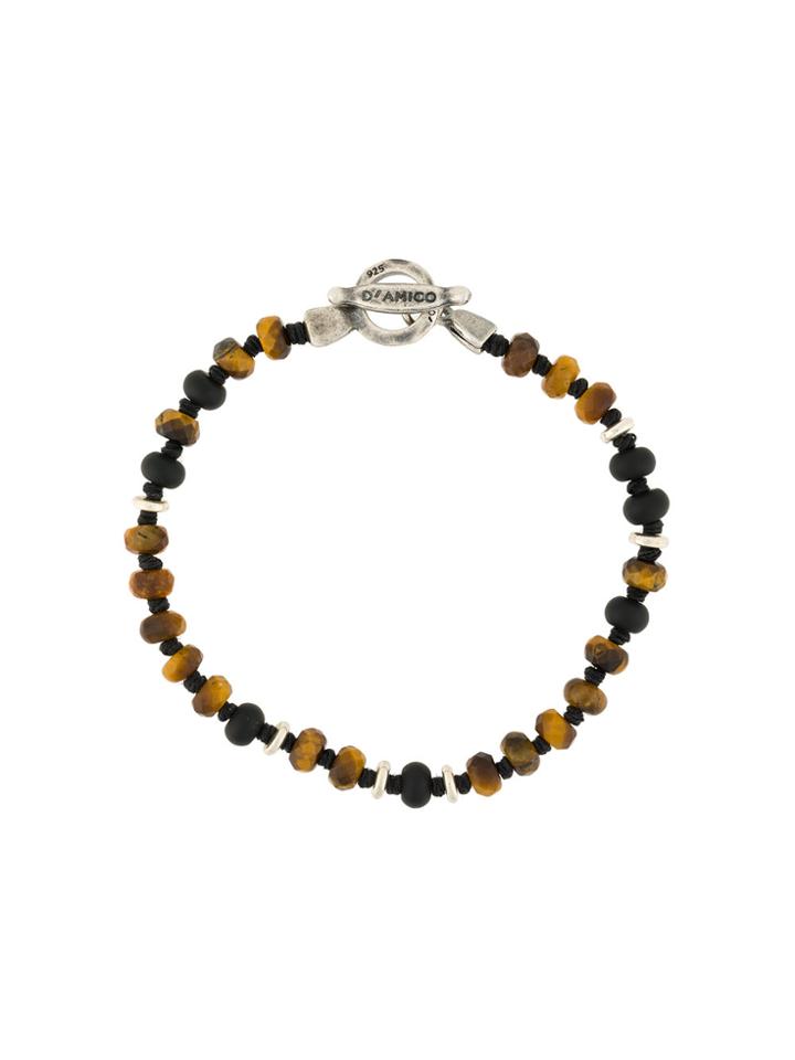 Andrea D'amico Asymmetric Stones Bracelet - Brown