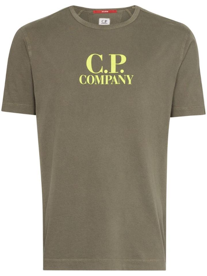Cp Company Logo Printed T-shirt - Green