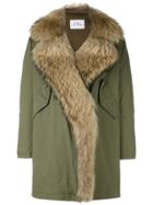 Forte Couture Hooded Parka Coat - Green