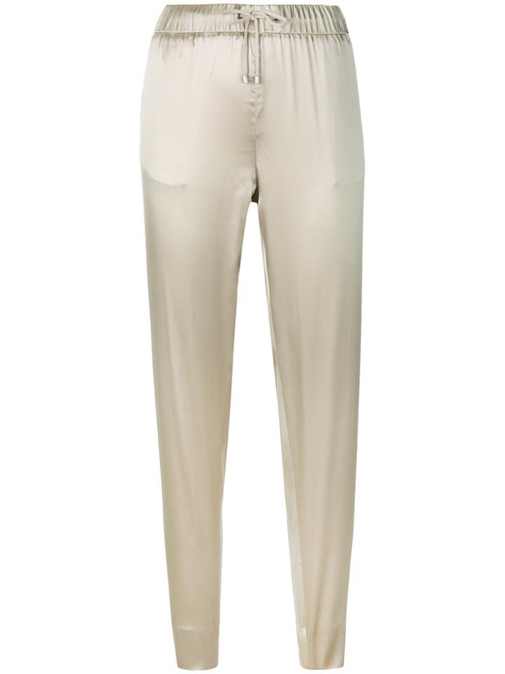 Fabiana Filippi Sheen Tapered Track Trousers - Nude & Neutrals