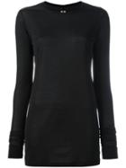 Rick Owens Long Sleeve T-shirt, Women's, Size: 40, Black, Silk