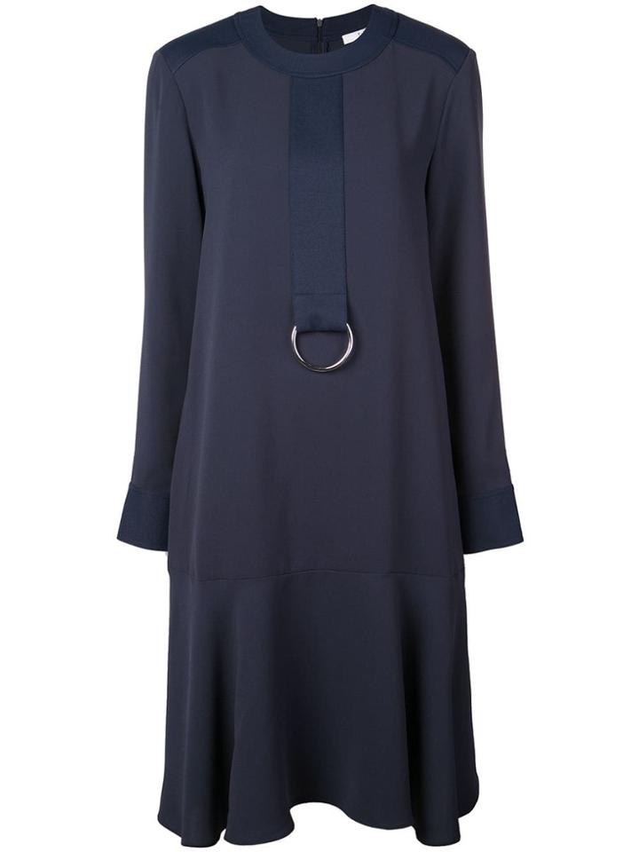 Tibi Triacetate Drop Waist Dress - Blue