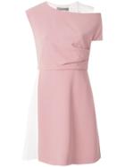 Sportmax Colour Block Mini Dress - Pink & Purple