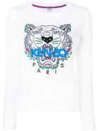 Kenzo Tiger Logo Sweatshirt - 01 White