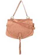 See By Chloé Medium 'collins' Crossbody Bag, Women's, Pink/purple, Calf Suede/calf Leather