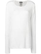 Kristensen Du Nord Longline Fine Knit Sweater - White