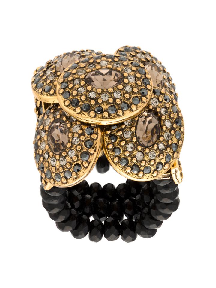 Camila Klein Strass Appliqué Ring - Metallic