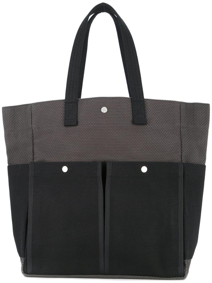 Cabas Botanical Tote Bag - Grey
