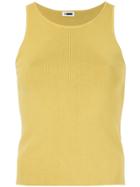 H Beauty & Youth Knitted Sleeveless Top - Yellow & Orange