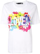 Love Moschino Flower Print T-shirt - White