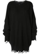 Unravel Project Ribbed Sweater Dress - Black