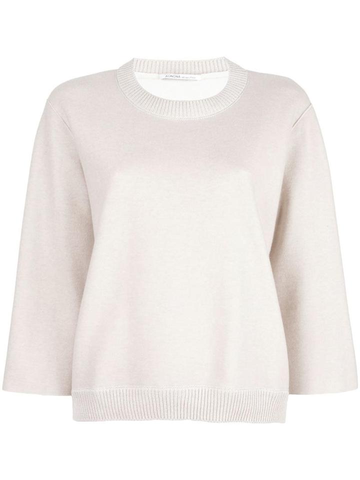 Agnona Loose-fit Jumper, Size: 40, Nude/neutrals, Cashmere
