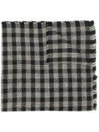 Twin-set Oversized Check Scarf - Black