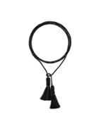 Saint Laurent Fine Tassel Necklace - Black