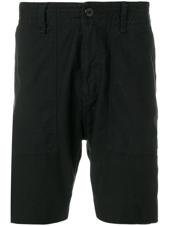 Neighborhood Raw-edge Cargo Shorts - Black