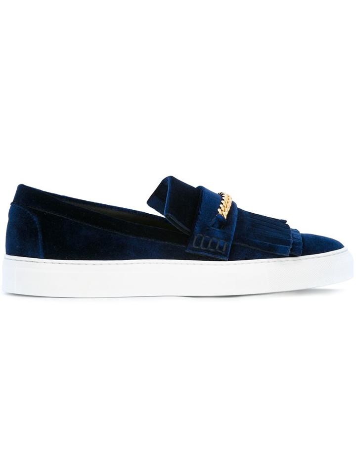 Joshua Sanders Gold-tone Hardware Detail Sneakers