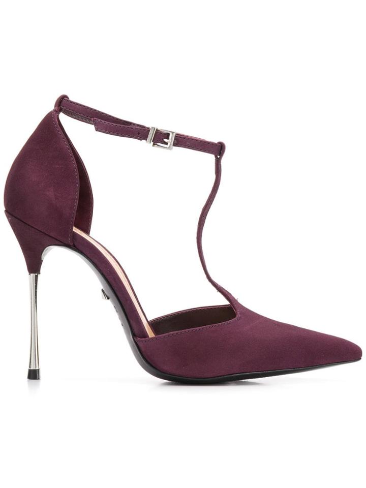 Schutz T-bar Strap Pumps - Purple