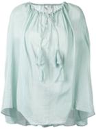 Forte Forte - Shift Blouse - Women - Silk/cotton - I, Green, Silk/cotton