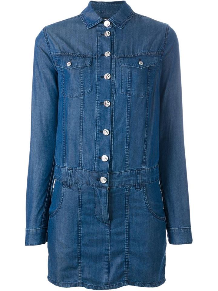 Anthony Vaccarello Denim Dress